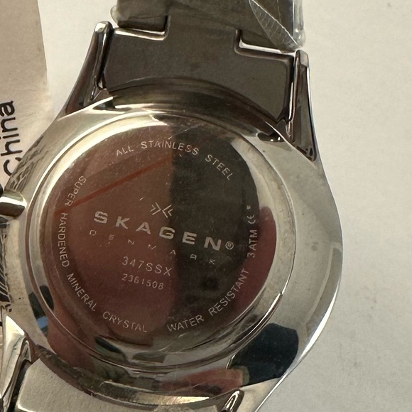 Skagen Women's Stainless Steel Swarovski Crystal Accented NWT - Picture 2 of 3